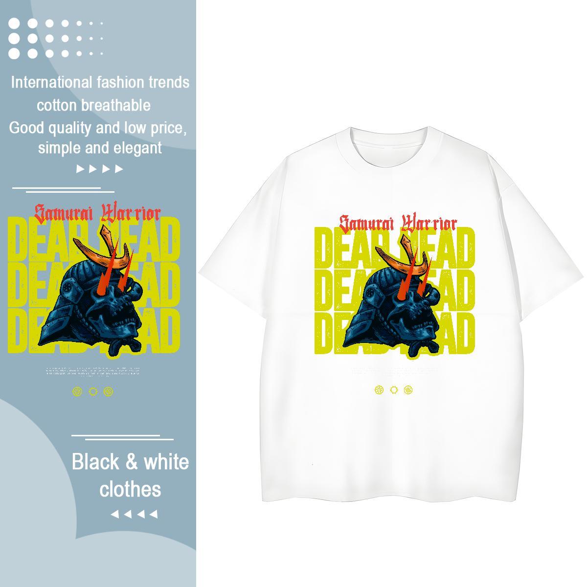 Factory Direct T Shirt For Woman 100% Cotton 230g Crew Neck Casual Sport skull Womens Tshirts Free Shipping DIY Anime Printed Wear