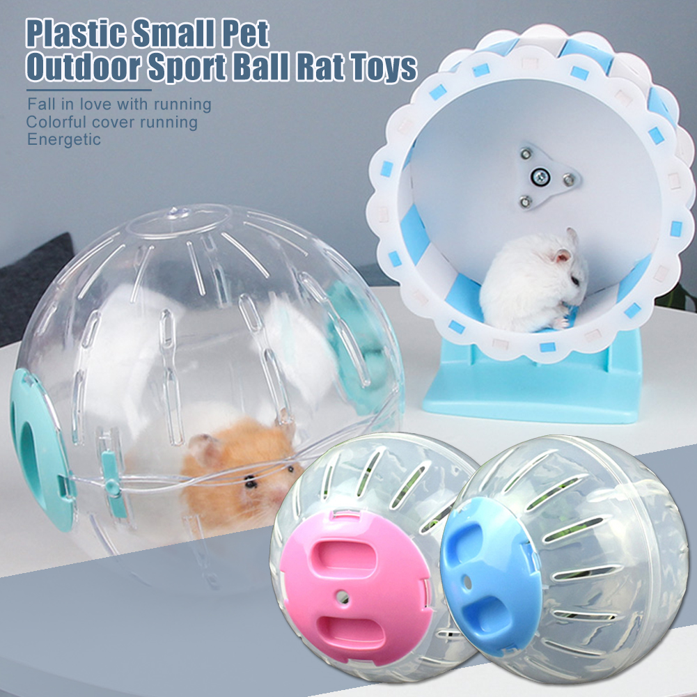 Mini Portable Outdoor Sport Ball Grounder Rat Small Pet Rodent Mice Jogging Balls Toy Hamster Gerbil Rat Exercise Ball Play Toys