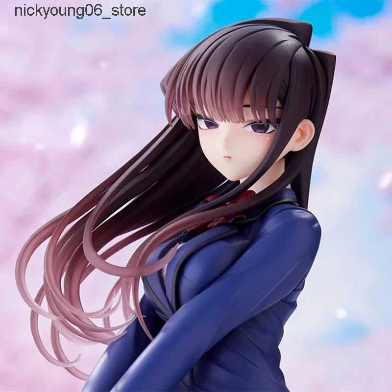 Action Toy Figures Anime Komi Shouko Figure Komi Cant Communicate Model Uniform Shouko Action Figures Kawaii Pvc Collection Ornament Doll Toy Gift L24