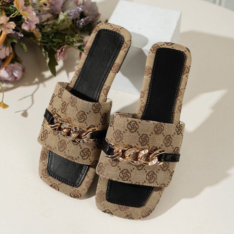 Fashion Women Slippers Home Hotel Bathroom Slippers Non-Slip Sandals Outdoor Beach Shoes
