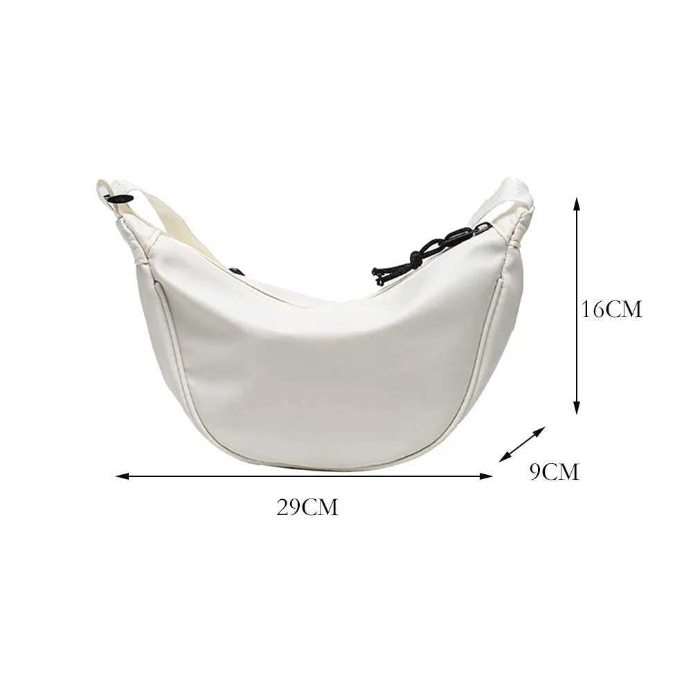 Leisure Half Month Bag Stray Cross Body Bag Female Designer Shoulder Bag Female Fanny Bag Handbag Travel Shopping Bag M241014