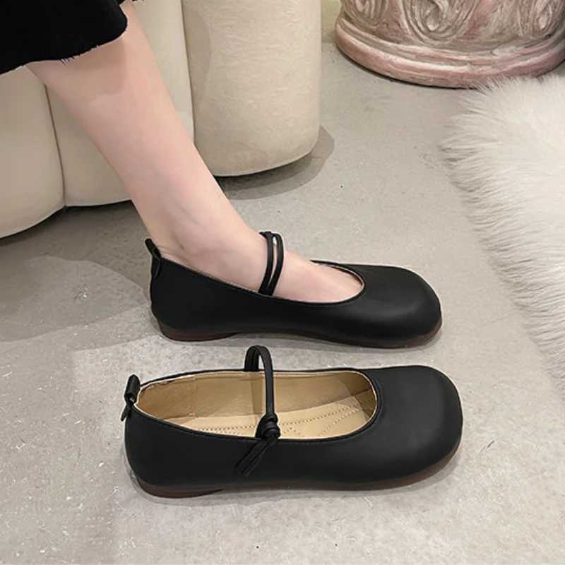 Designer Autumn Women Mary Jane Shoes 2024 New Fashion Round Toe Ladies Comfort Soft Sole Flats Womens Comfort Ballerinas ShoesLX241014