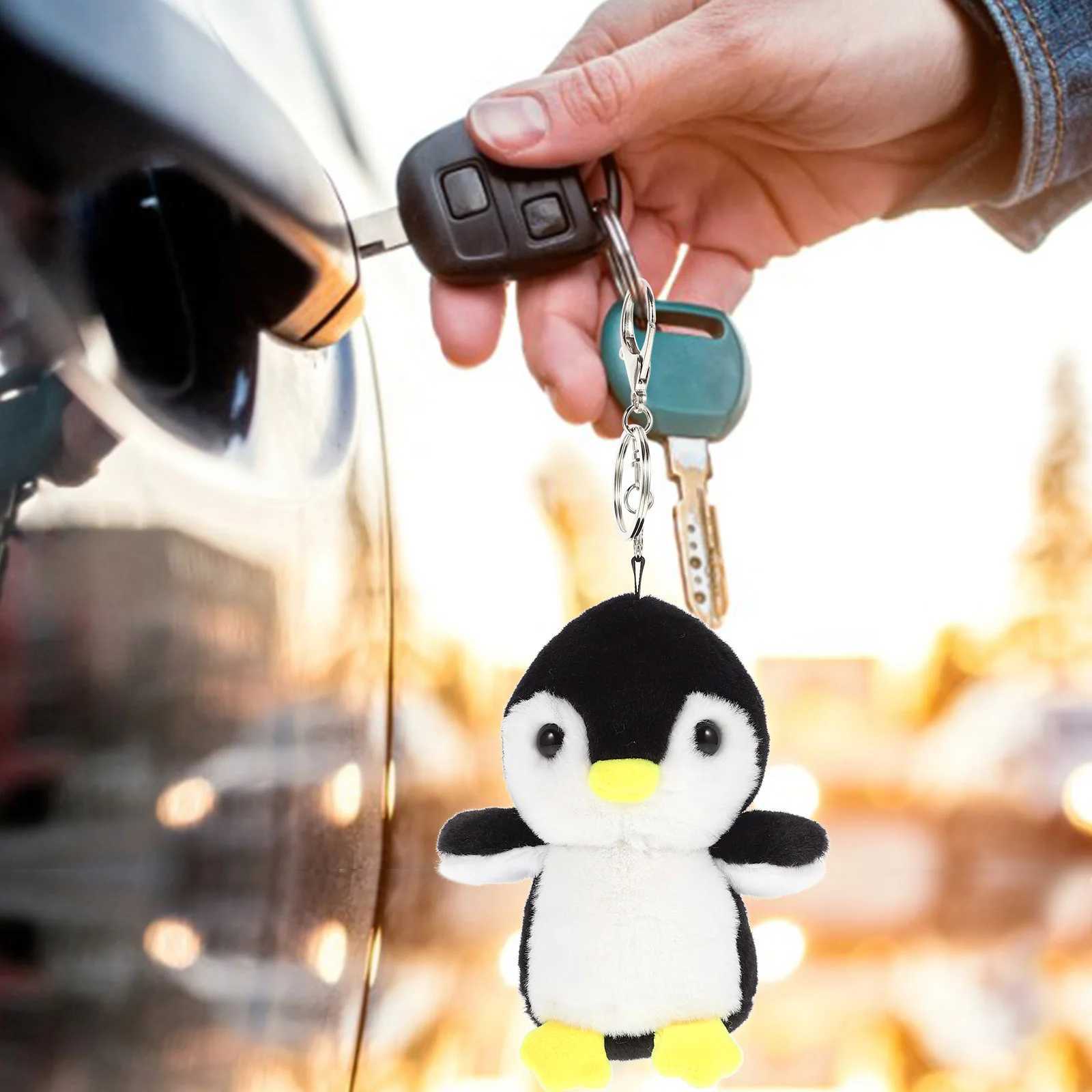 Mini Penguin Keychain Plush Penguin Cute Fillet Animal Small Fillet Penguin Pendant Keyring Wallet Y241014