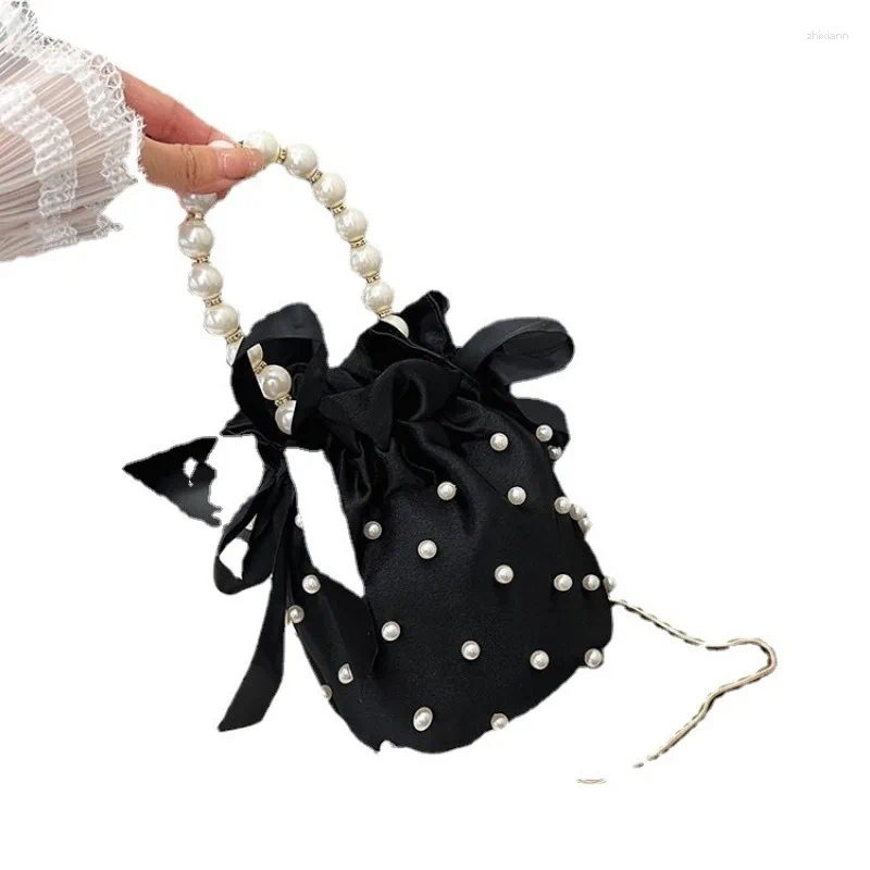 2025 NEW Totes Women's Messenger Bag European American Fashion Personalized Ins Foreign Style Chain Pearl Tide With Shoulder Bucket zhanyishengli