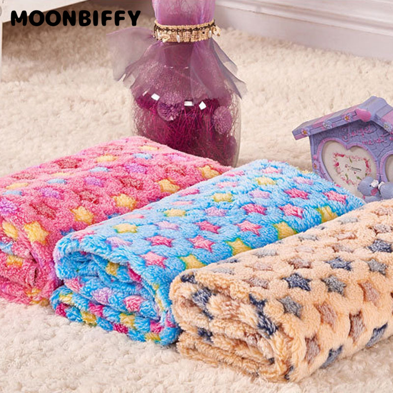 Pet Blanket Cute Star Print Pet Mat Soft and Fluffy Blankets for Puppy Comfortable Pet Blanket Dogs Cats Pet Supplies для собак