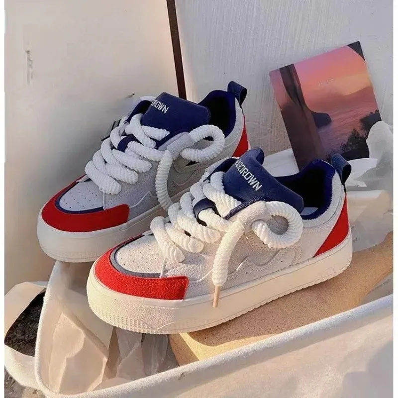 2024 NEW Sneakers Womens Sports Brand Casual Vulcanized Spring Woman Flats Ladies Shoes High Quality 240611 241122