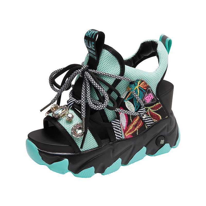Summer Women Platform Sandals Chunky Wedges Shoes For Woman 2023 Designers Brand Sports Casual Fashion 8cm High Gladiator Sandal