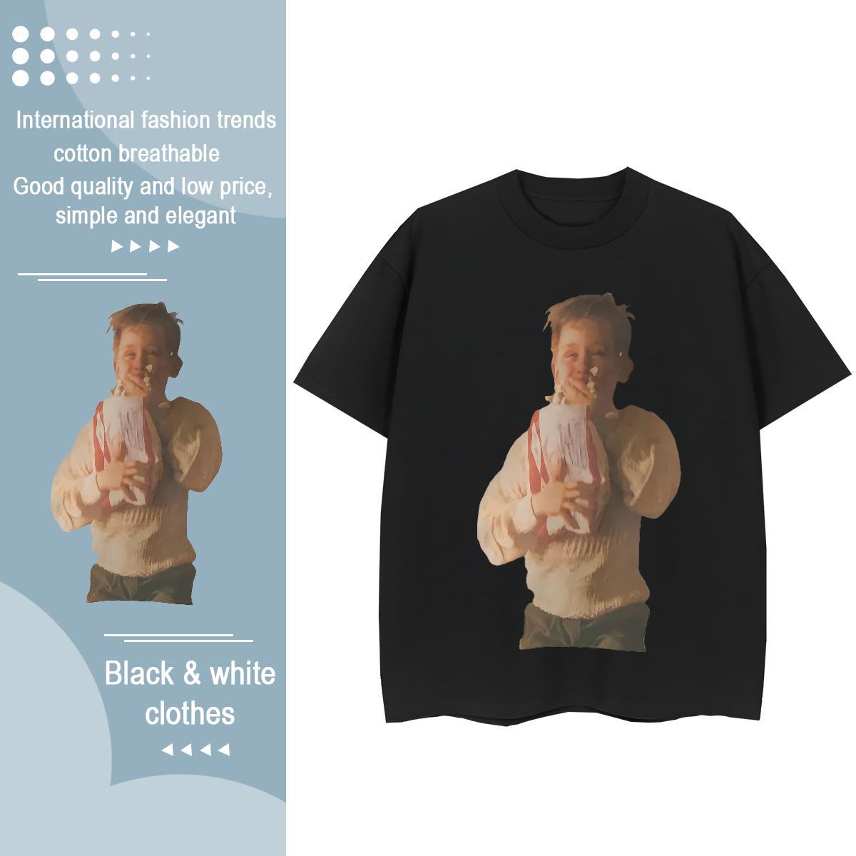 Stylist Women T Shirts 100% Cotton 230g Breathable Short Sleeve Hip Hop portrait Couples T Shirts Nice Anime Oversized Polos