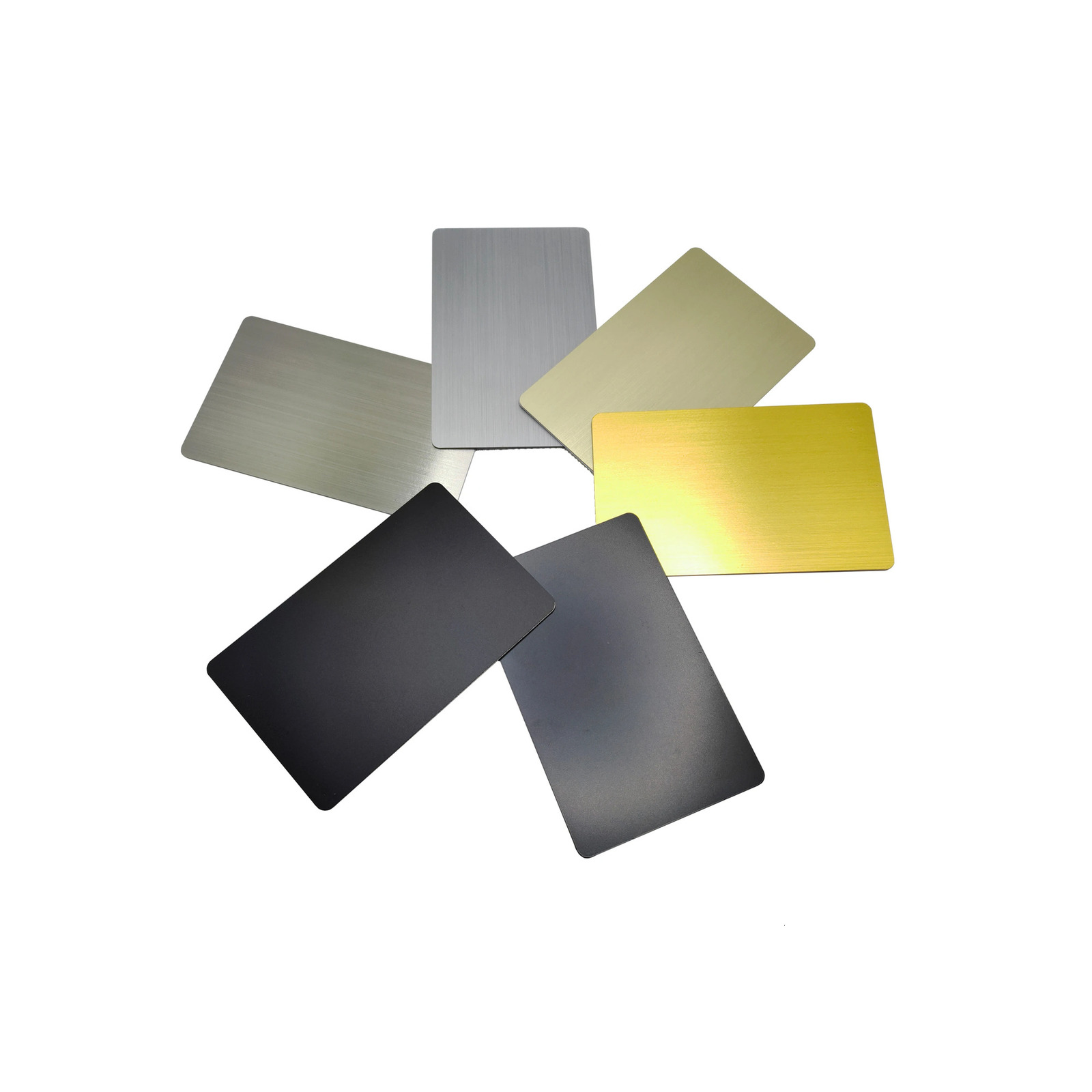 15 pieces of 13.56MHz 215 chip blank metal and PVC mixed NFC social recognition/access control/business card 240925