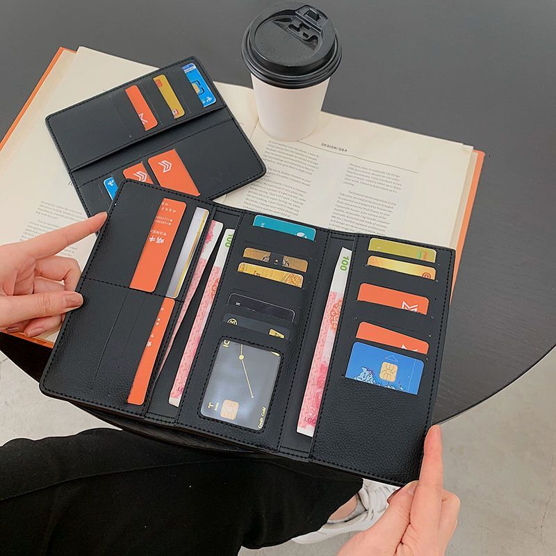 2024 New Designer Wallet Small Women's Printed High Beauty Fashion Multi Card Folding Wallet
