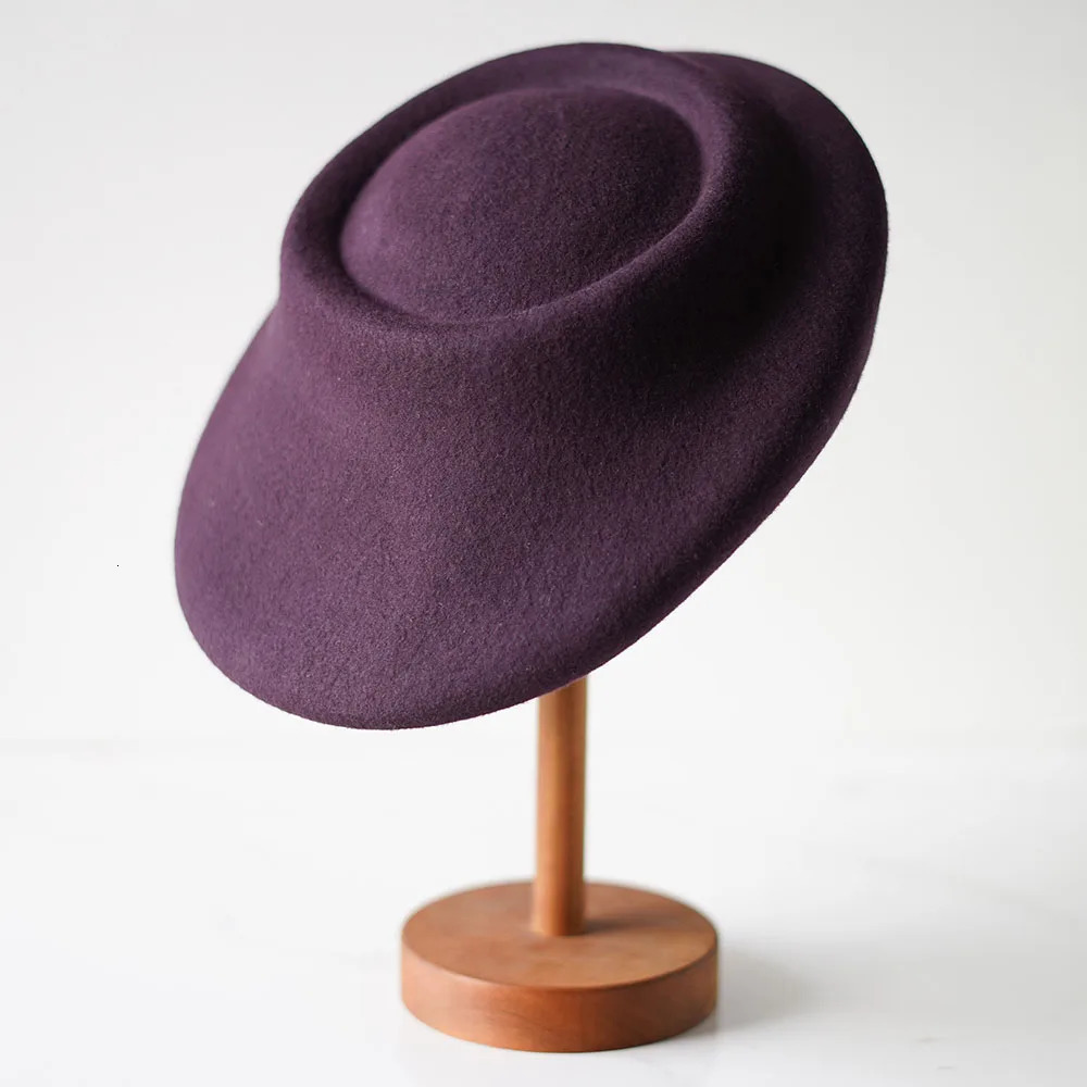 Winte Hats for Women French Style Wool Beret Hats Party Wedding Craft Head Pieces Ladies Fascinators Pillbox Hats 241014