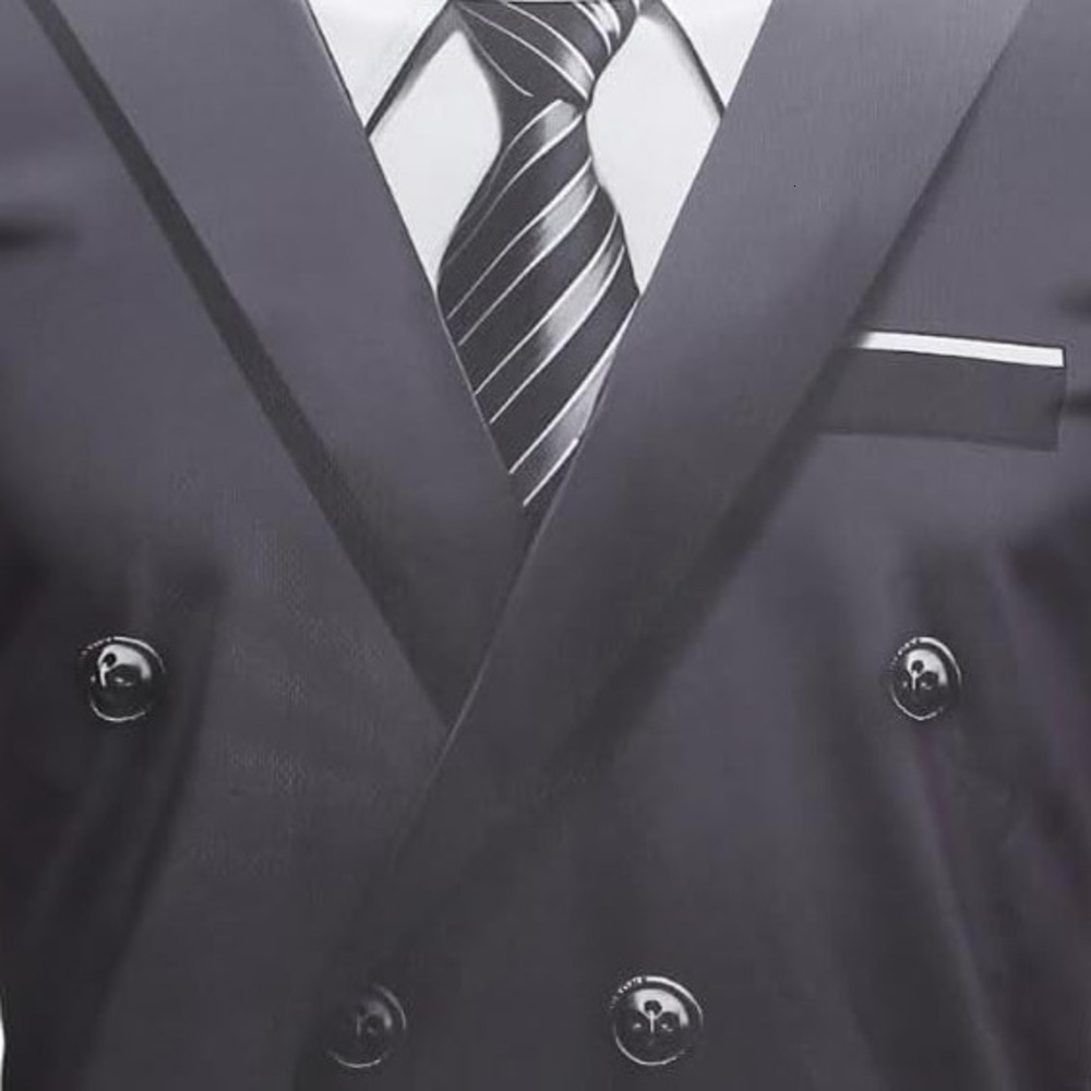 Long Sleeve Shirts for Men sweatshirt GRATJCIN Men's 3D-Print Realistic Suit Tuxedo Long Sleeve T-Shirt T shirt Tee Streetwear Casual tops clothe