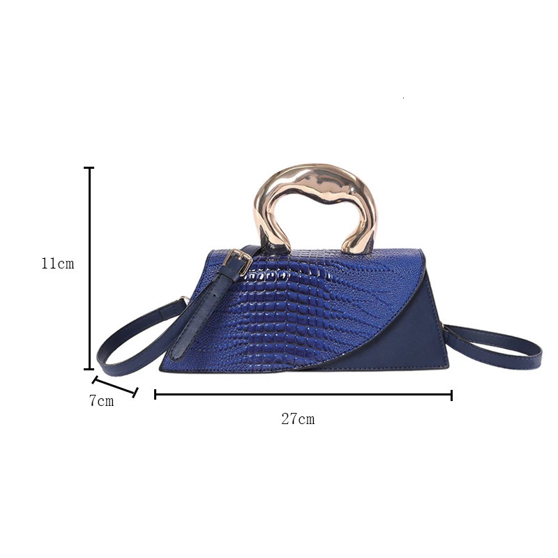 Solid Alligator PU Shoulder and Crossbody Bags Personality Style High Quality Hand for Women 2024 Fashion 241011