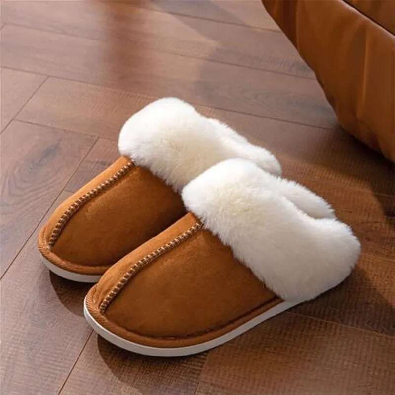 2025 new Women Indoor New Slippers Warm Plush Home Slipper Anti Slip Autumn Winter Shoes House or Soft Slient Slides