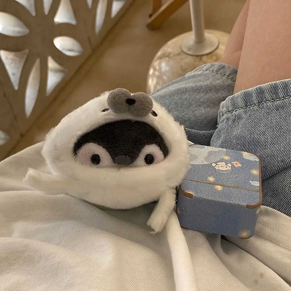Interesting plush positive energy penguin pendant cartoon pendant decoration penguin doll keychain car keychain accessories Y241014