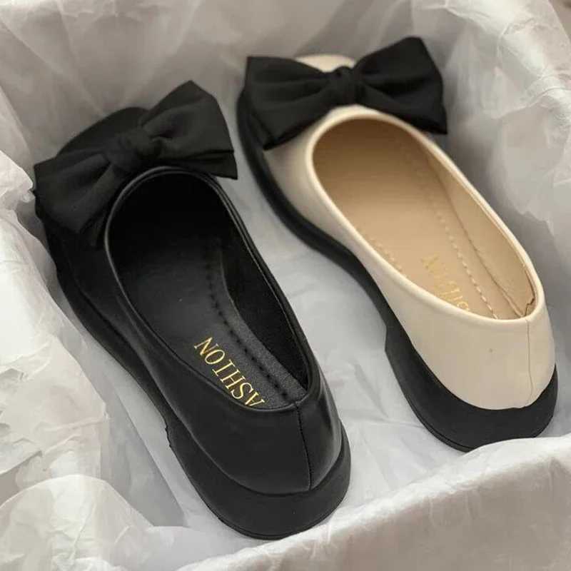 Women Bow Mary Janes Shoes Casual High Heels Shoes New Square Toe Sandals Fashion Lolita Shoes Loafers Walking Zapatos MujerLX241014