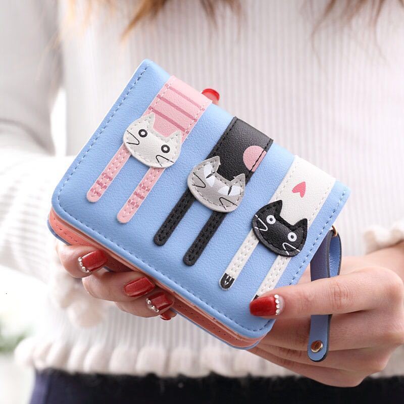 trend Wallet women s Korean version short rabbit ear wallet clip coin purse small fresh new designer wallet handbag