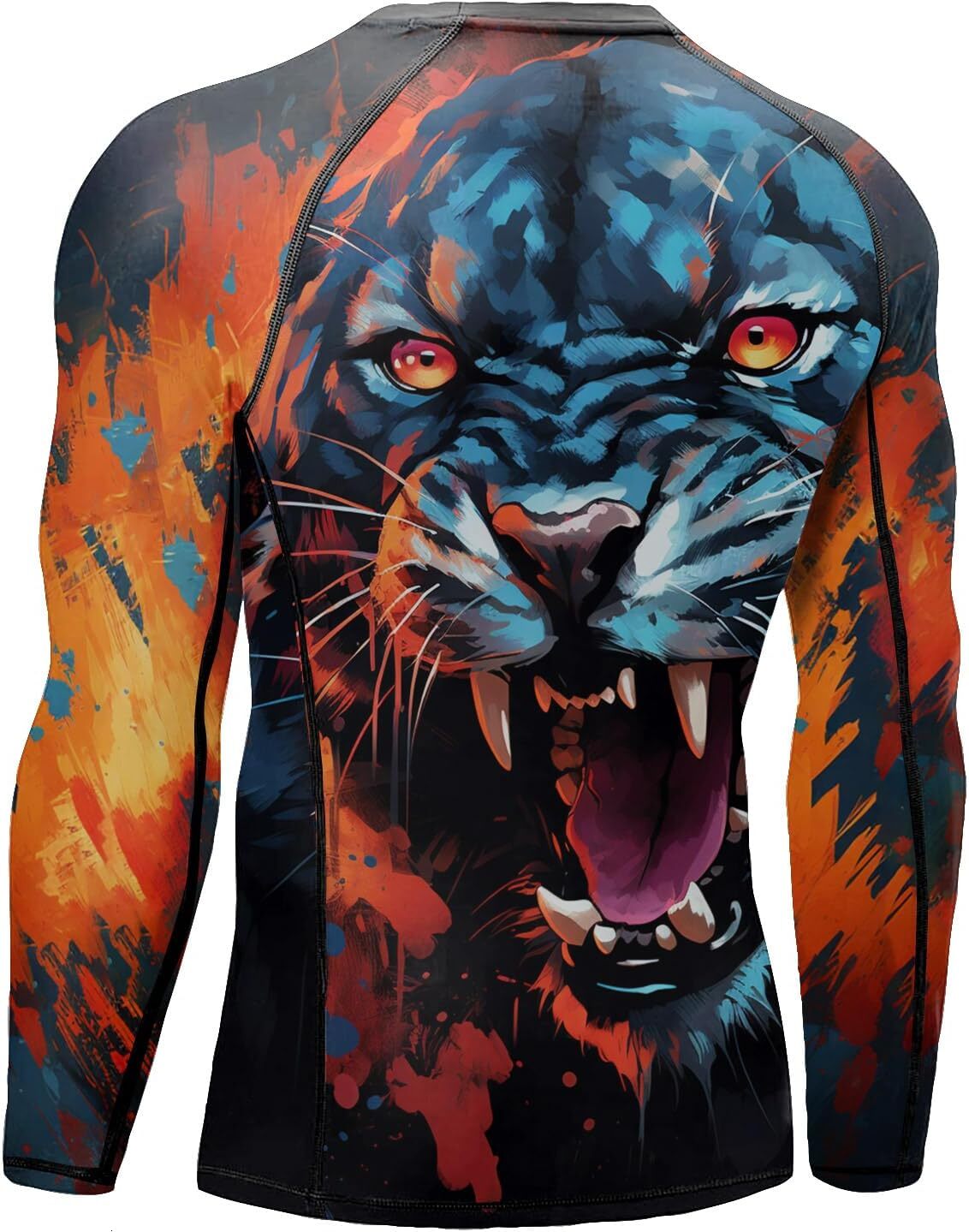 Long Sleeve Shirts for Men sweatshirt Compression Shirt Men Non See-Through Fabric with BJJ Rash Guard Long Sleeve