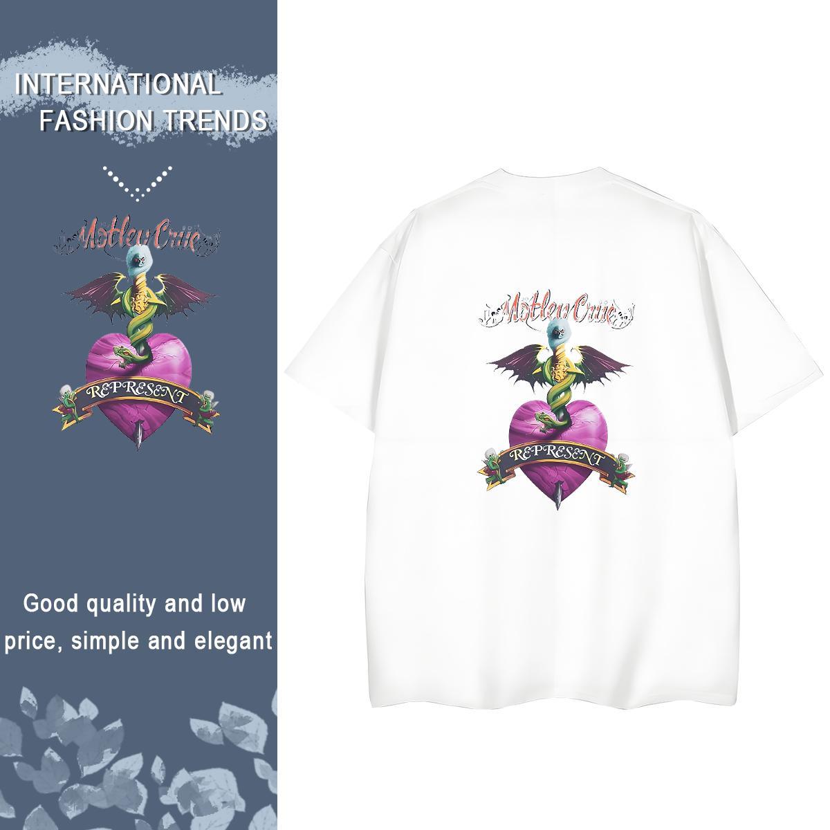 2024 Designer T Shirt For Woman 230g 100% Cotton Breathable Crew Neck Spring Summer skull Womens Tshirts 5A Plus Size Cartoon Wear