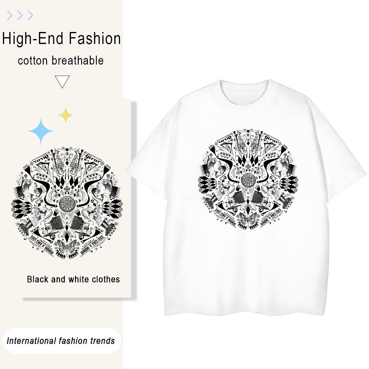 2024 Designer Women T Shirts 230g Cotton Breathable Short Sleeve Outdoor eye of the devil Womens Tshirts High quality Customized Clothings