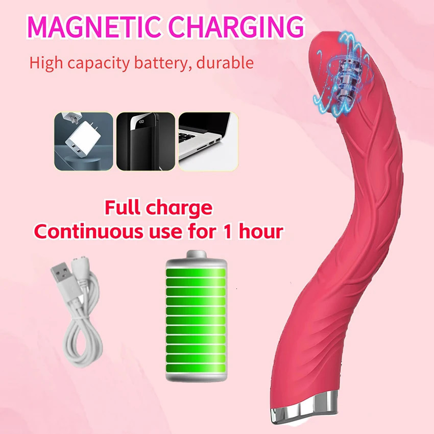 Powerful Long Vibrator Realistic Dildo AV Stick G Spot Nipple Massage Vagina Clitoris Stimulator Masturbator Sex Toys Adult 18 241014