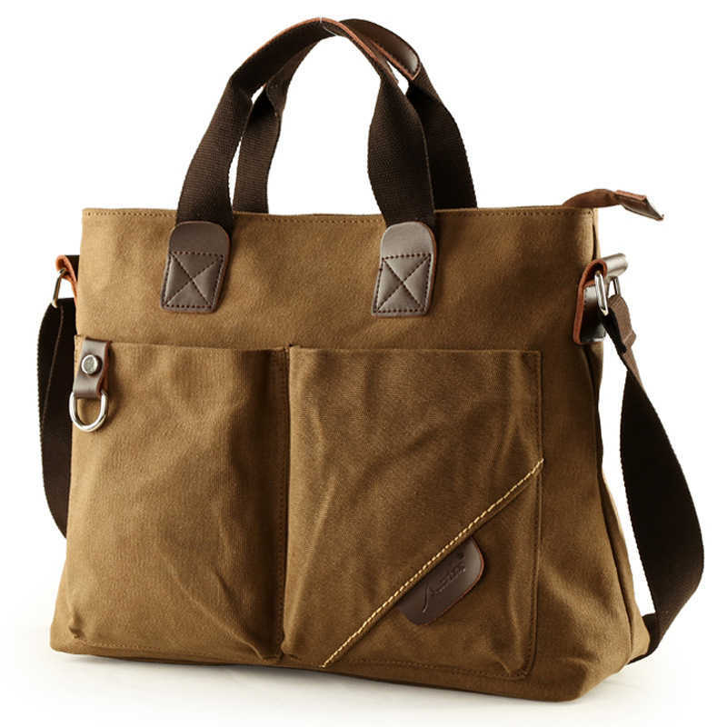 Amotis Men's Business Canvas Handheld Outdoor Crossbody Cross Bag Men's Single Shoulder Backpack 241015
