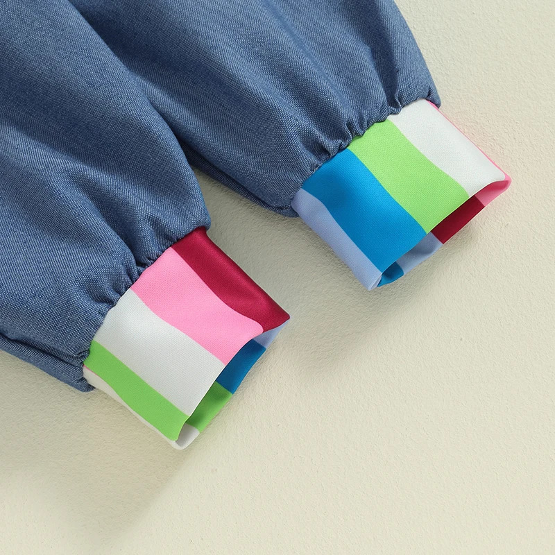 Toddler Baby Boy Girl Halloween Kids Chucky Costume Long Sleeve Striped Shirt Tops Rompers Jumpsuit Pants Cosplay Outfits Set 241011