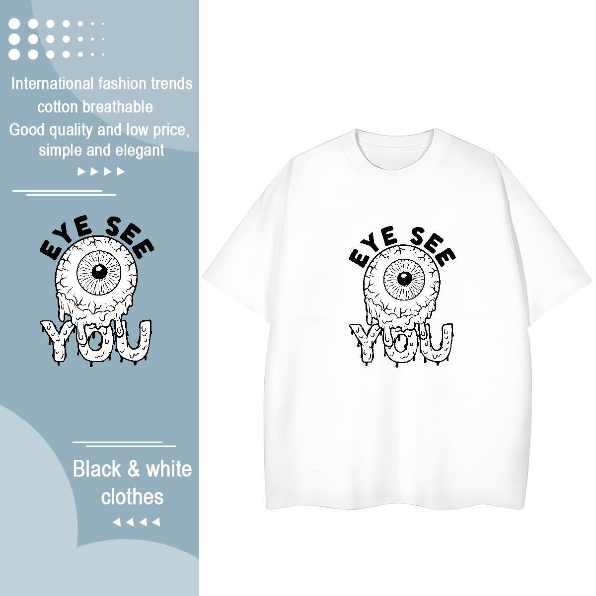 Classic T Shirt For Woman 230g Cotton Short Sleeve O-Neck Casual Daily Wear logo Unisex Tshirts Popular Customized Clothes