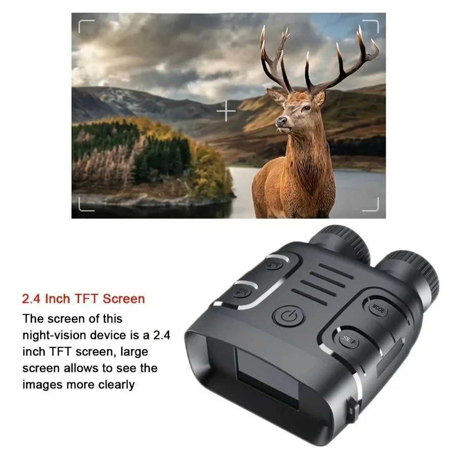 1080P Binocular Infrared Night-Visions Device 5X Binocular Day Night Use Photo Video Taking Digital Zoom for Hunting Boating Z241014