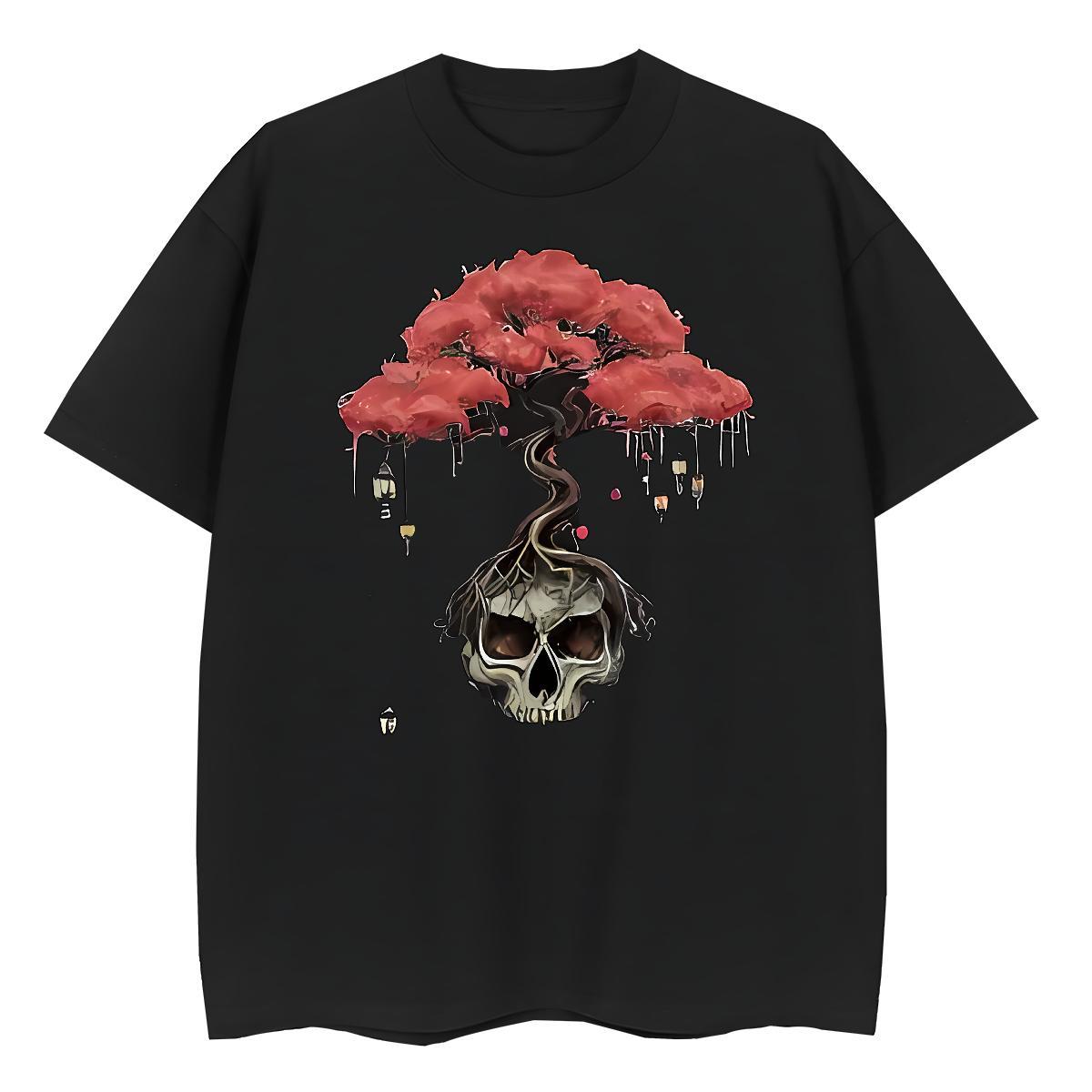 TOP Quality T-Shirts for Women 230g 100% Cotton Breathable Crew Neck Summer Casual tree Couples T Shirts Comfortable Custom Printing Polos