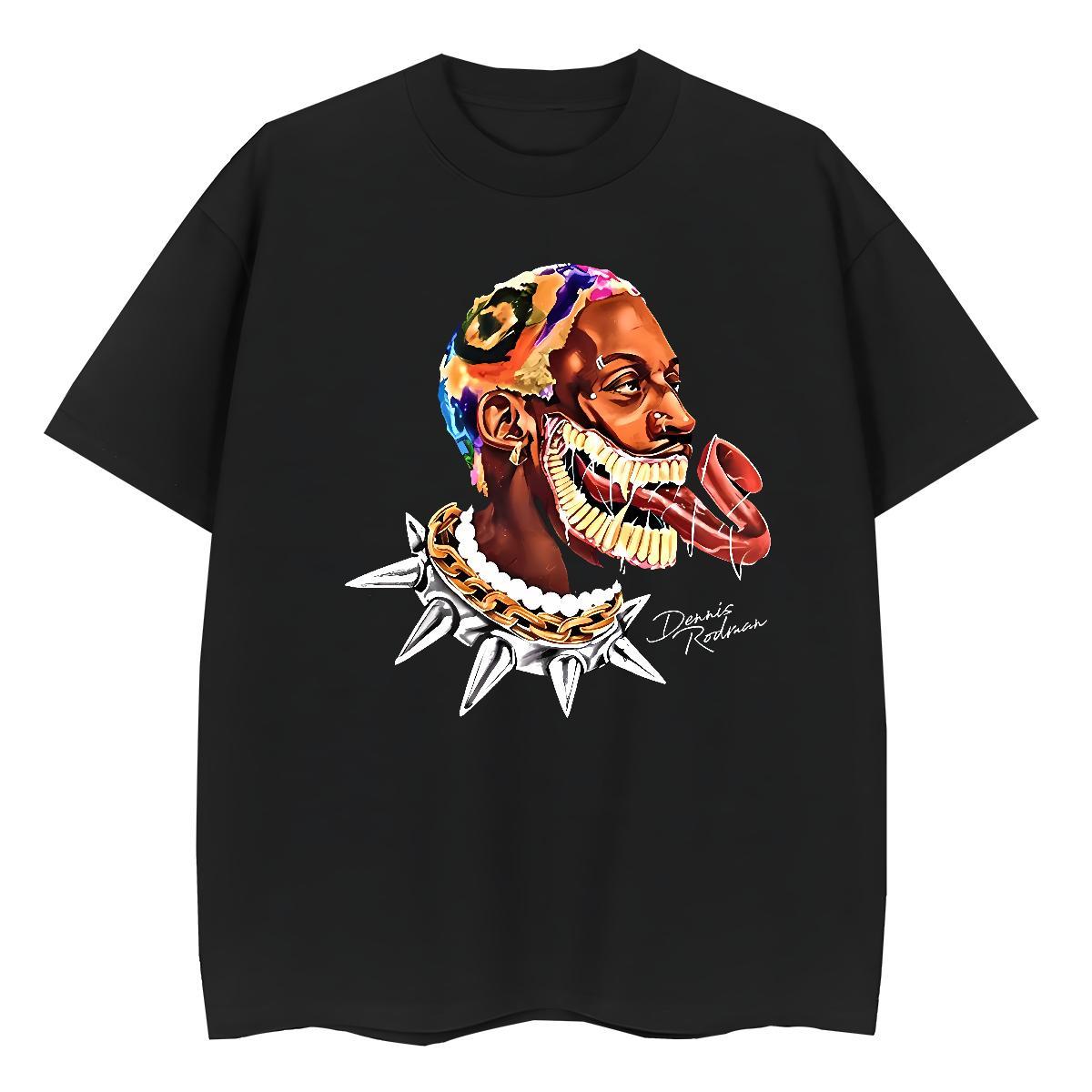 Custom Woman T Shirts 230g 100% Cotton Crew Neck Casual Sport scary Couples T Shirts Designer Nice Skull Clothes Shirt