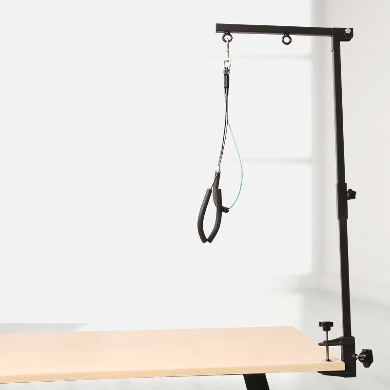 Portable Pet Dog Suspension Grooming bracket for Steel Table Desk with Restraint Rope Beauty Adjustable Arm Support Holder