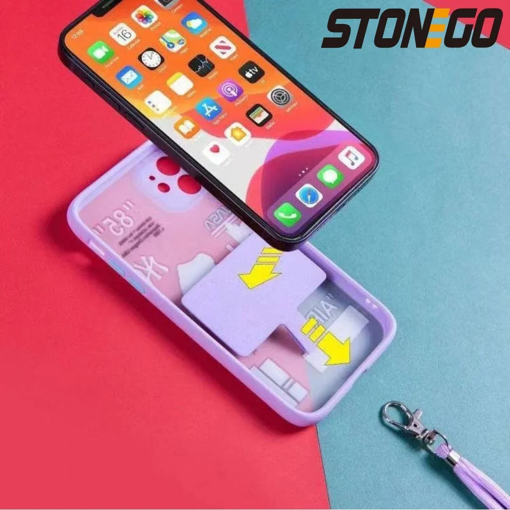 STONEGO Universal Phone Lanyard Adjustable Detachable Neck Cord Lanyard Strap Phone Safety Tether For All Mobile Phones