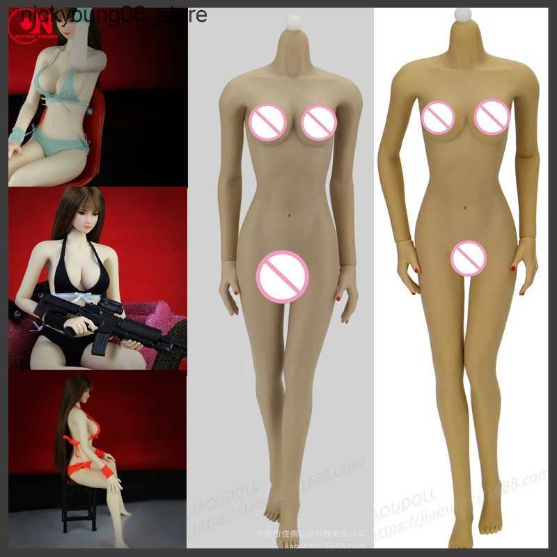 Action Toy Figures JIAOU DOLL 1/6 Flexible Female Seamless Body 12-inch Small Mid Large Breast Action Figure Multicolor Skin Asian Europen Body L24091