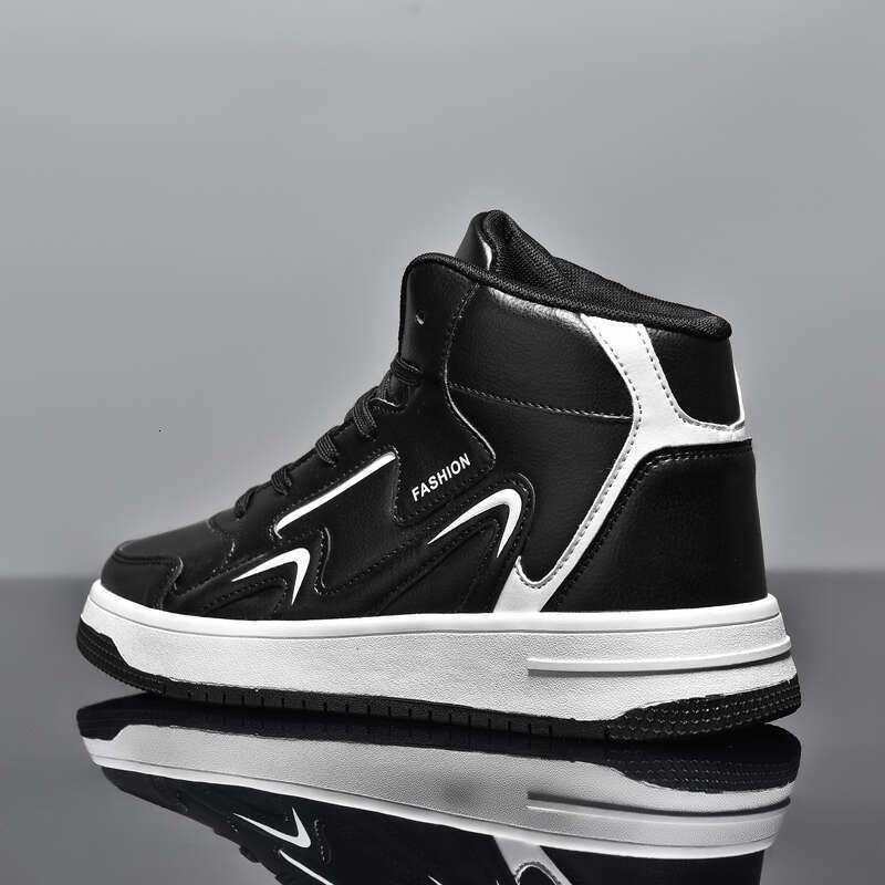 Brand Mens High-top Casual Boys Basketball Non-slip Tennis Comfortable Leather Sports Shoes Unisex Sneakers