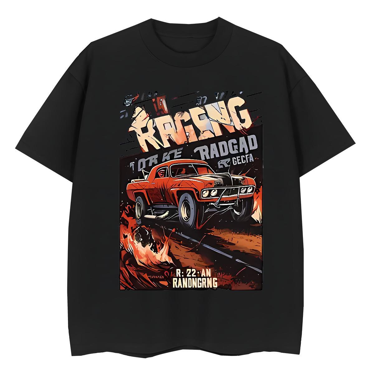 Classic T-Shirts for Women 230g 100% Cotton Short Sleeve O-Neck Street car Unisex Tshirts Soft Plus Size Custom Tops Tees