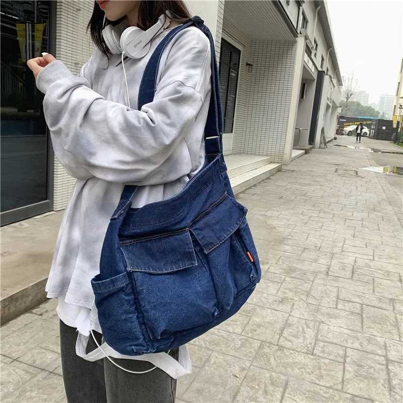 Canvas Bag Crossbody Bags for Women Casual Student Classroom Bags for Girl Designer Bags Wallets and Handbags M241014