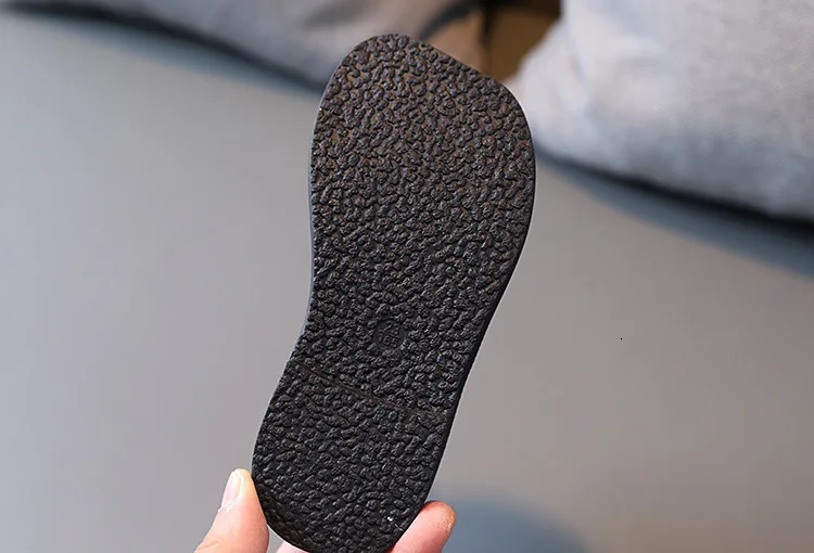 Leather Little Girls Boots Autumn Winter Childrens Shoes Square Toe Zip Fashion Kids Toddler Boots 241014