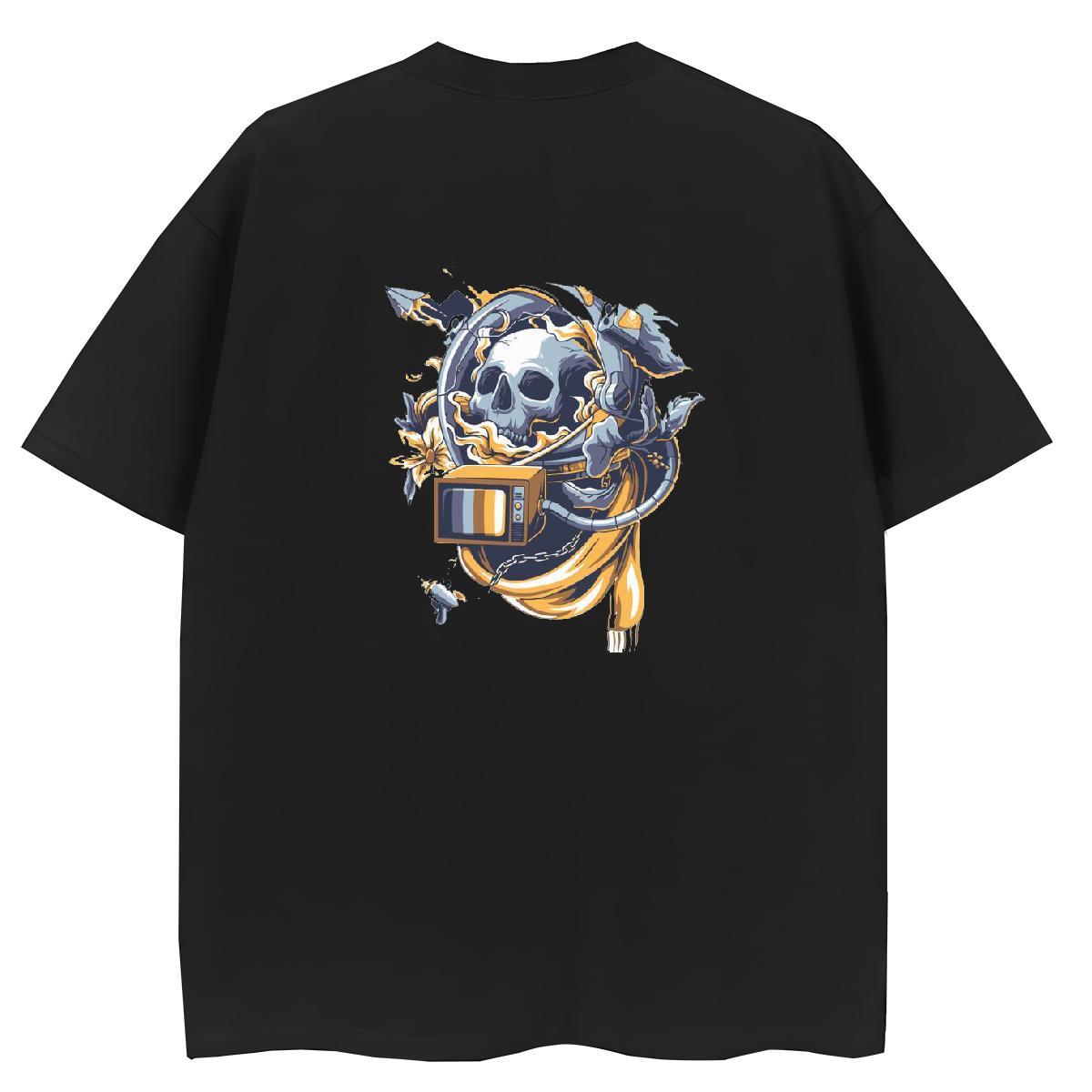 Custom T-Shirts for Women 230g Pure Cotton Breathable Crew Neck Sports Casual skull Lady T shirt Designer DIY Logo Tee Shirt