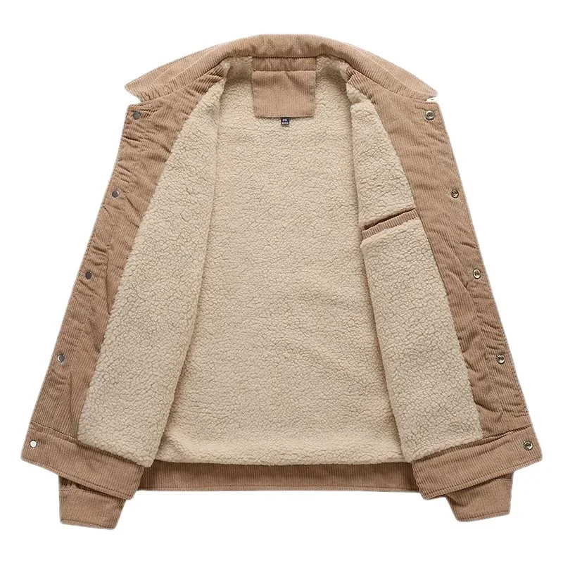 Autumn mens jacket retro warm Paka jacket high-quality winter jacket mens casual solid motorcycle warm jacket fashionable 241007