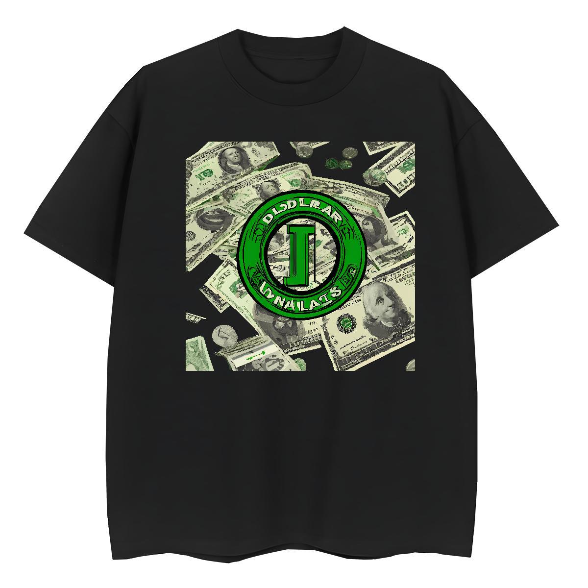 Brand Women T Shirts 100% Cotton 230g Breathable Crew Neck Spring Summer money Womens Tshirts Loose fit DIY Anime Printed Top Shirts