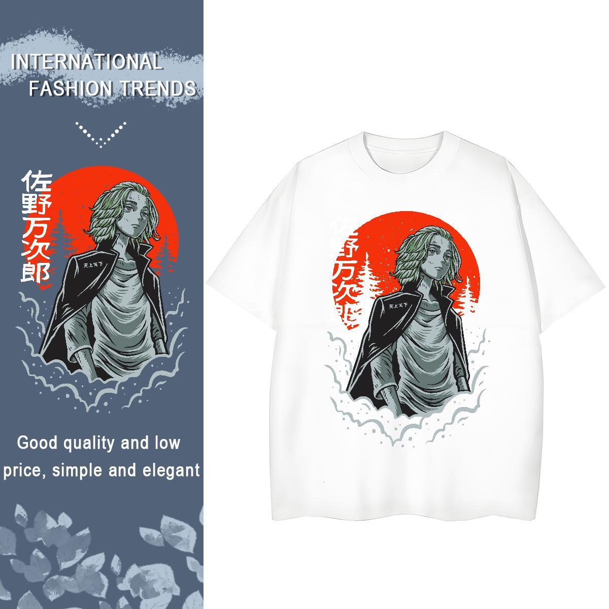 New Arrival T shirt 100% Cotton 230g Crew Neck Breathable Hip Hop Tokyo Revengers Women Tees Brand Plus Size Custom Tops