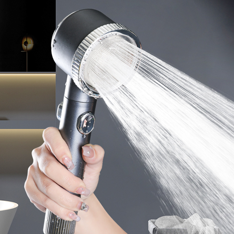 New Dai spray pressurized scrub showerhead handheld shower massage nozzle silicone rain set regulator stop water showerhead