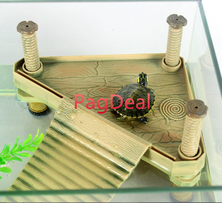 New High Quality Turtle Pier Pet Ramp Platform Frog Newts Basking Two Sizes L18.5CM L29CM