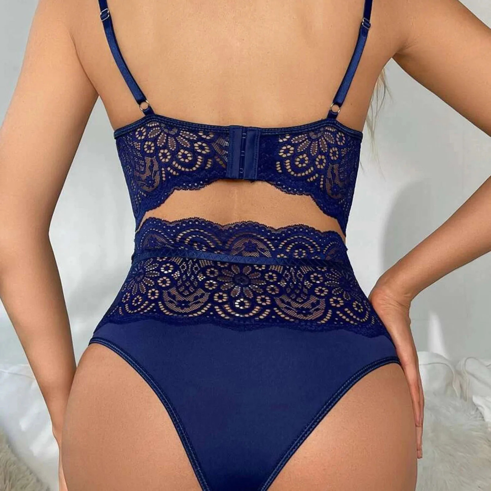 Women Sexy Lingerie Two Piece Sets Lace Bra And High Waist Panty Exotic Set Temptation Underwear For Sex Porn Costumes 241014