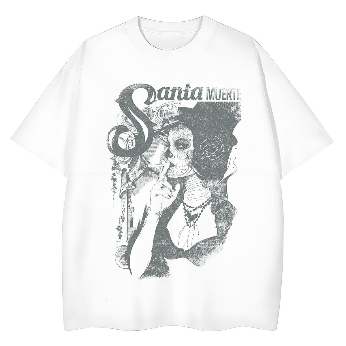 2024 DIY T shirt 100% Cotton 230g Breathable Crew Neck Beach portrait Unisex Tshirts Wholesale Floral Print Clothes Shirt