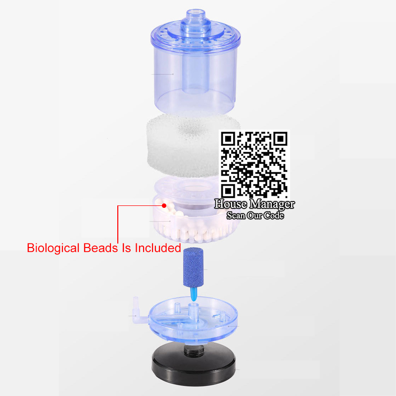 Water Fairy Aquarium Water Filter Efficient Internal Sponge Fish Tank Filter Pneumatic Filtration Air Pump Aquarium Accessories