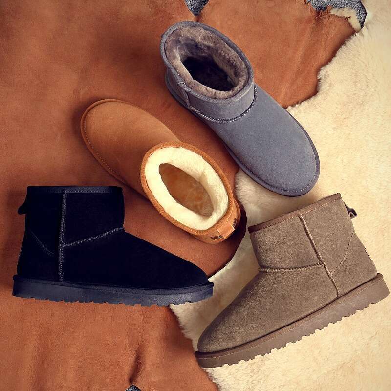 Winter new style flat short cotton men plus veet thickened waterproof warm snowshoes women free shipping shoes