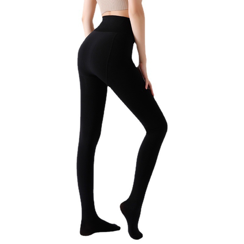 2025 new designer high waisted leggings for spring wear slim fit without taking off autumn and fashion winter high waisted velvet black pressure slimm