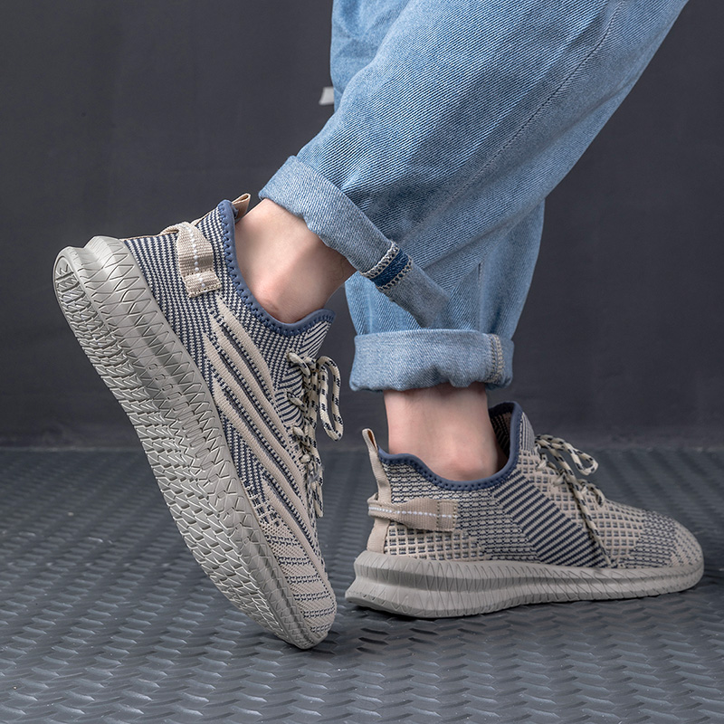 2024 New Trend Men's Sneakers Casual Shoes Light Sneaker Outdoor Breathable Mesh Fashion Black Tenis Masculino Zapatillas Hombr
